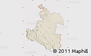 Shaded Relief Map of Karlovac, cropped outside