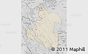 Shaded Relief Map of Karlovac, desaturated