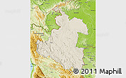 Shaded Relief Map of Karlovac, physical outside