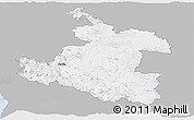 Gray Panoramic Map of Karlovac, single color outside