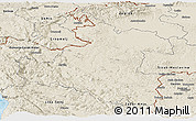 Shaded Relief Panoramic Map of Karlovac