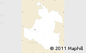 Classic Style Simple Map of Karlovac, single color outside