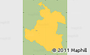 Savanna Style Simple Map of Karlovac, single color outside