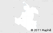 Silver Style Simple Map of Karlovac, single color outside
