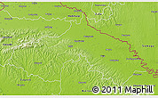 Physical 3D Map of Koprivnica-Krizevci