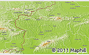 Physical 3D Map of Krapina-Zagorje