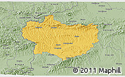 Savanna Style 3D Map of Krapina-Zagorje