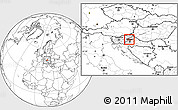 Blank Location Map of Krapina-Zagorje