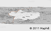 Gray Panoramic Map of Krapina-Zagorje