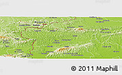 Physical Panoramic Map of Krapina-Zagorje