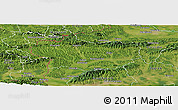 Satellite Panoramic Map of Krapina-Zagorje