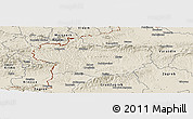 Shaded Relief Panoramic Map of Krapina-Zagorje