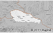 Gray 3D Map of Medimurje