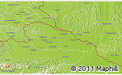 Physical 3D Map of Medimurje