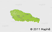 Physical 3D Map of Medimurje, single color outside