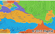 Political 3D Map of Medimurje