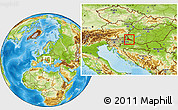 Physical Location Map of Medimurje