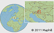 Savanna Style Location Map of Medimurje