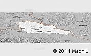 Gray Panoramic Map of Medimurje