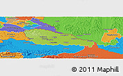 Physical Panoramic Map of Medimurje, political outside