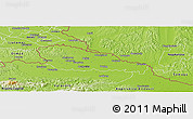 Physical Panoramic Map of Medimurje