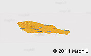 Political Panoramic Map of Medimurje, single color outside