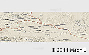 Shaded Relief Panoramic Map of Medimurje