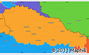 Political Simple Map of Medimurje