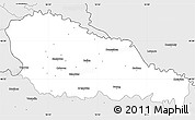 Silver Style Simple Map of Medimurje