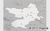 Gray 3D Map of Osijek-Baranja