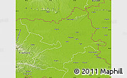 Physical Map of Osijek-Baranja