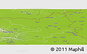 Physical Panoramic Map of Osijek-Baranja