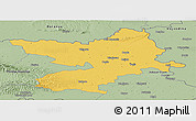 Savanna Style Panoramic Map of Osijek-Baranja