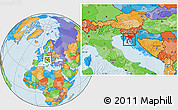 Political Location Map of Primorje-Gorski Kotar