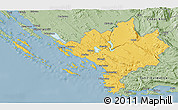 Savanna Style 3D Map of Sibenik