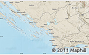 Shaded Relief Map of Sibenik