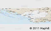 Classic Style Panoramic Map of Sibenik