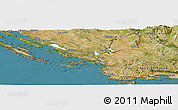 Satellite Panoramic Map of Sibenik