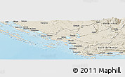 Shaded Relief Panoramic Map of Sibenik