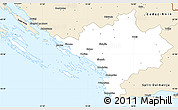 Classic Style Simple Map of Sibenik