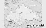 Silver Style Map of Sisak-Moslavina