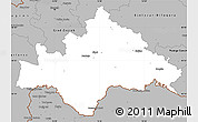 Gray Simple Map of Sisak-Moslavina