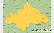 Savanna Style Simple Map of Sisak-Moslavina