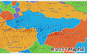 Political 3D Map of Varazdin