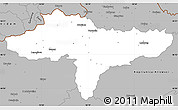 Gray Simple Map of Varazdin