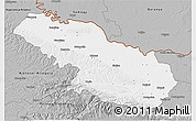 Gray 3D Map of Virovitica-Podravina