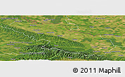 Satellite Panoramic Map of Virovitica-Podravina