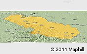 Savanna Style Panoramic Map of Virovitica-Podravina