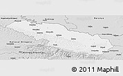 Silver Style Panoramic Map of Virovitica-Podravina