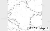 Blank Simple Map of Vukovar-Srijem, no labels